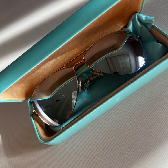 Tiffany & Co. Gold and Black Sunglasses - Picture 9 of 11